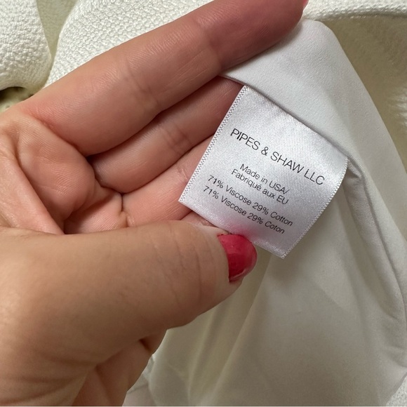 Veronica Beard White Sleeveless Blazer Vest long top jacket 4 - Picture 5 of 8